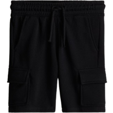H&M Cargo Sweatshirt Shorts - Black (1179978004)