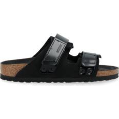Birkenstock Velcro Sandals Birkenstock Uji Nubuck Leather - High Shine Black