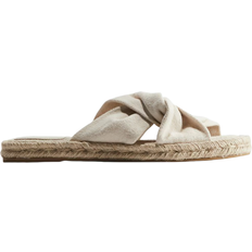 H&M Twist-Detail Espadrille Sandals - Beige