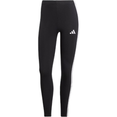 3XL Tights adidas Sportswear Essentials 3 Stripes Cotton Leggings - Black/White