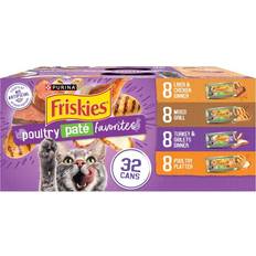 Pets Friskies Poultry Paté Favorites Wet Cat Food 156g 32pack