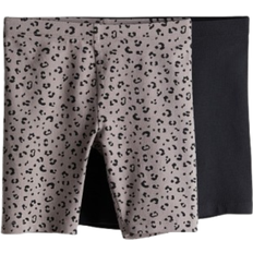 H&M Girls Brown 2-pack cycling shorts 1½-2Y