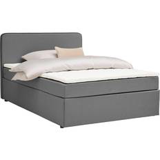 P&B & Boxbett Grau Rahmenbett 123x209cm