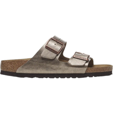 Birkenstock Faux Leather Sandals Birkenstock Arizona Birko-Flor - Graceful Taupe