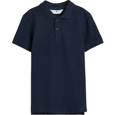 H&M Cotton Polo Shirt - Navy Blue (1215466002)