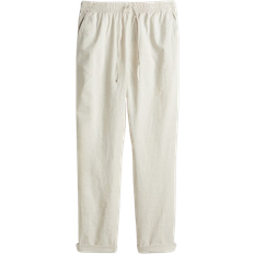H&M Linen-Blend Joggers - Light Beige