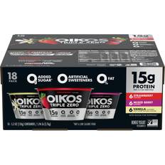 Yoghurts Oikos Triple Zero Nonfat Blended Greek Yogurt Variety Pack 95.2oz 18pcs