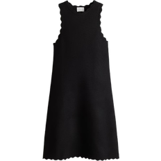 H&M Scalloped Mini Dress - Black