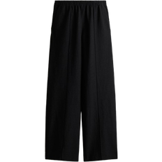 H&M Linen Blend Trousers - Black