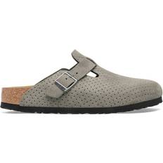 Birkenstock Boston Suede Embossed - Dotted Stone Coin