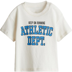 H&M Printed Cotton T-shirt - White (1268566008)