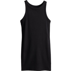 M Dresses Children's Clothing H&M Ribbed Jersey Dress - Black (1229337001)