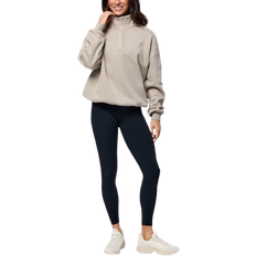 Snap Collar Sweatshirt - Rich Taupe