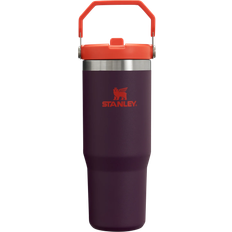 Leak-Proof Cups & Mugs Stanley Iceflow Flip Straw Tumbler 0.89 Ltr Plum Colour Travel Mug 89cl