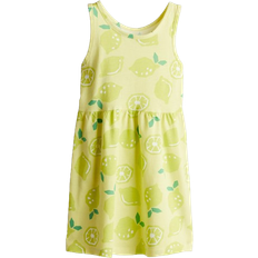 H&M Patterned Cotton Dress - Yellow/Lemons (1157735110)