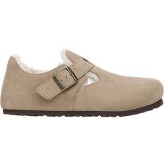 Birkenstock London Outdoor Slippers Birkenstock London Shearling Suede Leather - Taupe
