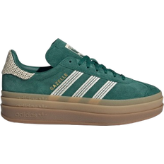 Adidas originals gazelle bold w sneakers adidas Gazelle Bold W - Collegiate Green/Wonder White/Gold Metallic