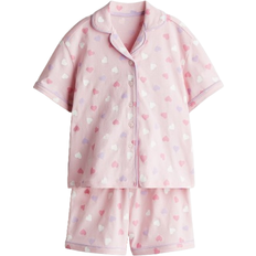 18-24M Night Garments H&M Mønstret Natsæt I Jersey - Lyserød