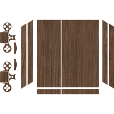 PlayStation 4 Skydd & Förvaring Dark wood texture playstation 4 decal
