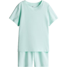 H&M Boys 2-Piece Cotton Jersey Set - Green
