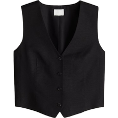 H&M Tailored Suit Waistcoat - Black