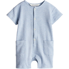 Playsuits Children's Clothing H&M Cotton Romper Suit - Light Blue (1270916004)