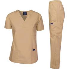 Dagacci Medical Uniform Set - Brown