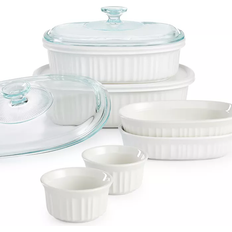 Corningware French White 10 Piece Bakeware Set Tin
