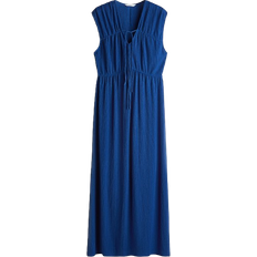 H&M Tie-Detail Dress - Dark Blue