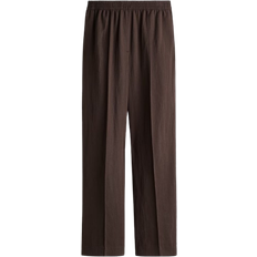 H&M Pull-On Twill Trousers - Dark Brown