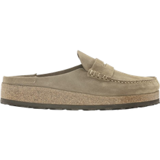 Birkenstock Rubber Outdoor Slippers Birkenstock Naples Suede Leather - Taupe