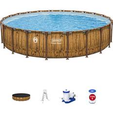 Swimming Pools & Accessories Bestway Coleman Power Steel Round Pool Set Ø6.71x1.32m