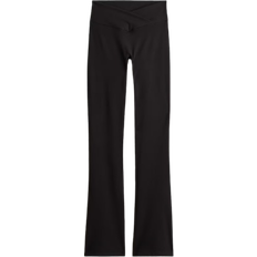 Black - Yoga Trousers H&M Flared sports leggings with SoftMove - Black