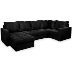 Masseno Lorivo Black Sofa 285cm 4-Sitzer