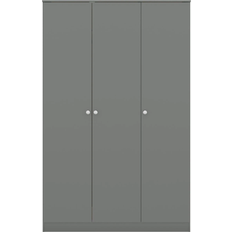 Grey Wardrobes SECONIQUE Denver Grey Gloss Wardrobe 112x175cm