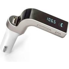 MP3 Player Bluetooth Car Kit Handsfree FM Transmitter White
