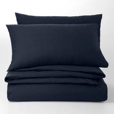 Dunelm Pure Cotton Plain Dye Duvet Cover Blue (220x230cm)