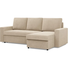 Mebligo Corduroy Cream Sofa 231cm 3 Seater