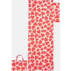 Multicoloured Towels OHS Heart Bath Towel Pink (215x75cm)