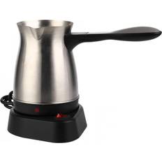 Tyrkisk kaffemaskiner Cheffinger Elektrisk tyrkisk kaffekande Silver