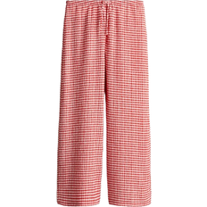 Red Trousers Children's Clothing H&M Textured Jersey Trousers - Red/Gingham Check (1273595008)