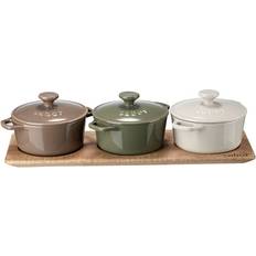 Sabor Minigryta Serveringsset 0,25 L 3 st Set med lock 3 delar