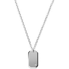 Engraveable Necklace - Silver/Transparent