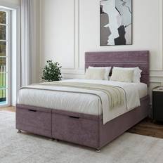 Dunelm Bedmaster Plush Chenille End of Ottoman Base - Mauve 150x200cm