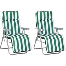 Sun Chairs OutSunny 01-0710 Green/White 2 Piece