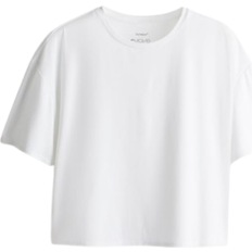 H&M Boxy Style Sports Top with DryMove - White