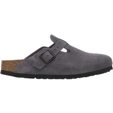 Birkenstock Shoes Birkenstock Boston Suede Leather - Velvet Grey