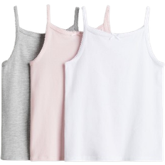 H&M Flicka Vit 3-pack trikålinne