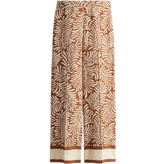 H&M Wide Trousers - Brown/Patterned