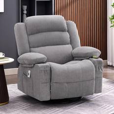Armchairs Huatean Home Rocker Recliner Chair with Heat and Massage Armchair 42.7"